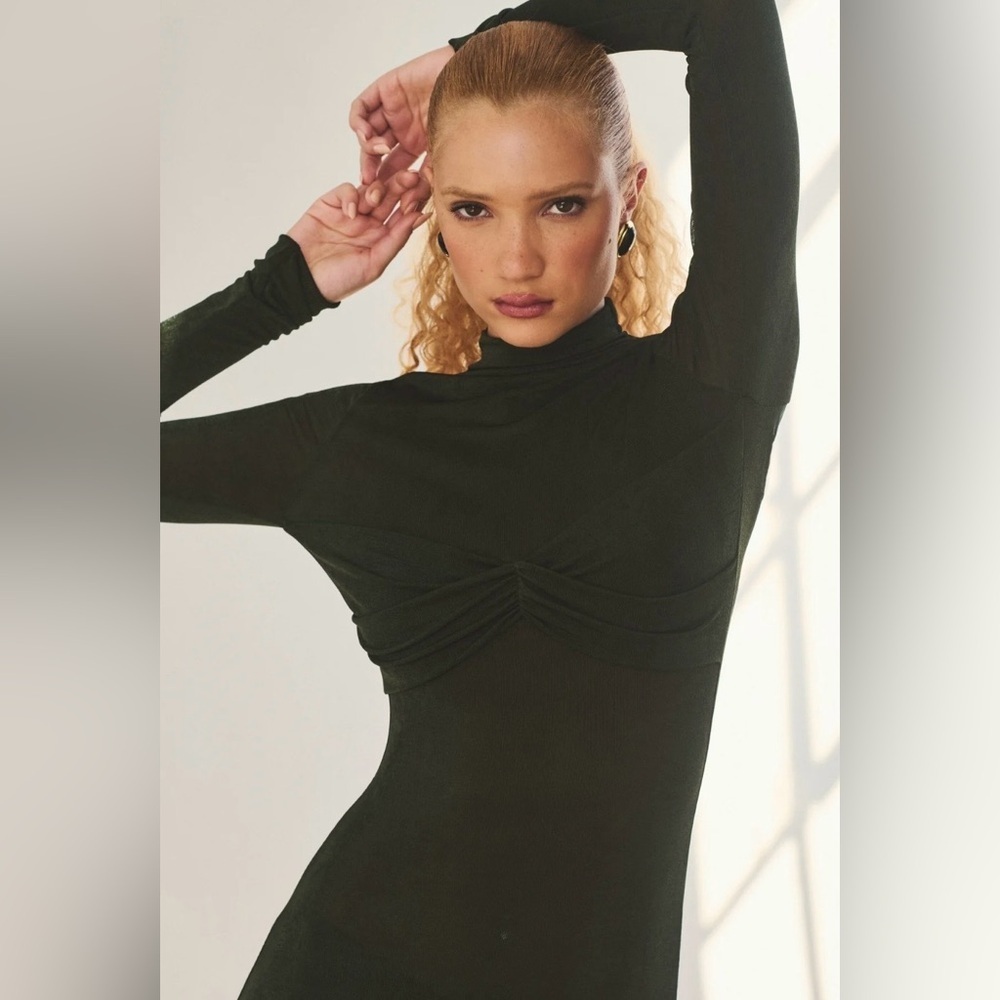 SER.O.YA Classic dark gray Long Sleeve Dress